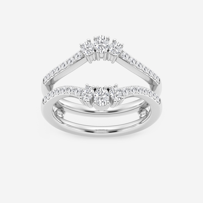 1/2 ctw Oval Lab Grown Diamond Ring Enhancer