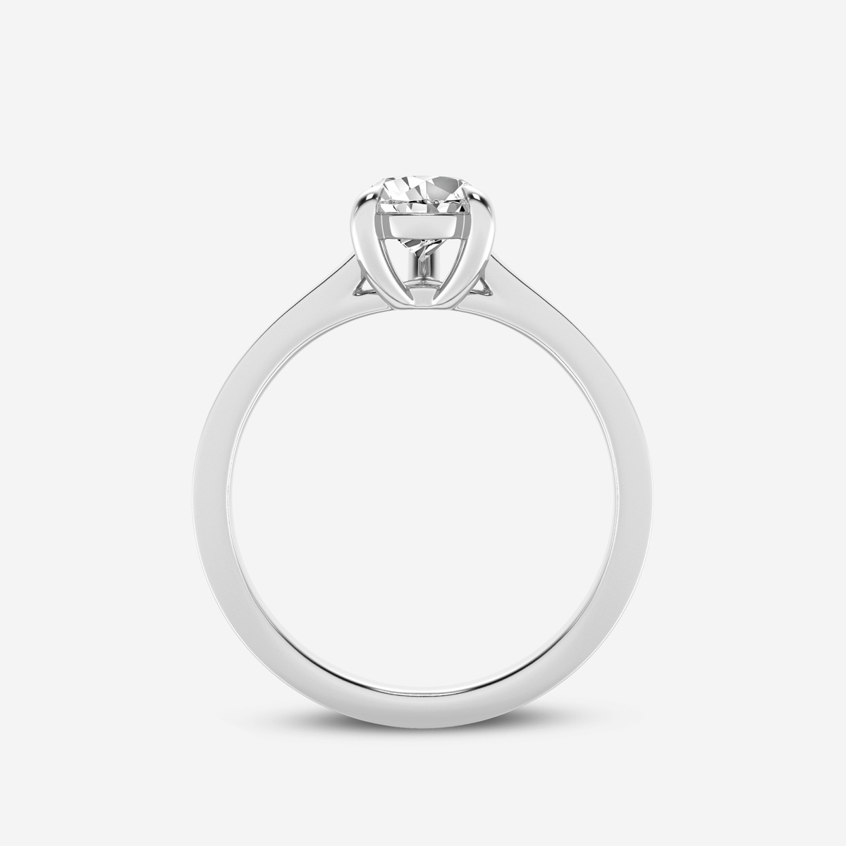 Additional Image 1 for  1 ctw Pear Lab Grown Diamond Solitaire Engagement Ring