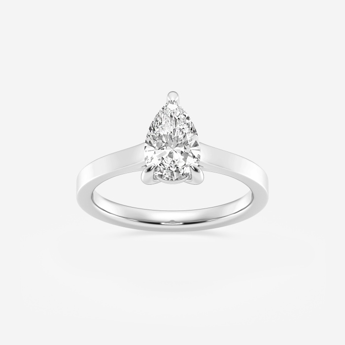 1 ctw Pear Lab Grown Diamond Solitaire Engagement Ring