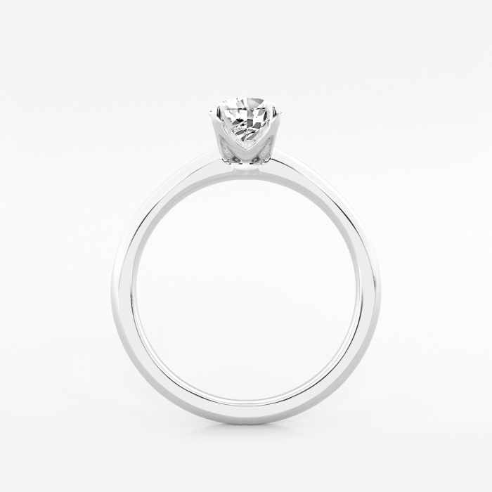 1 ctw Pear Lab Grown Diamond Knife Edge Solitaire Engagement Ring