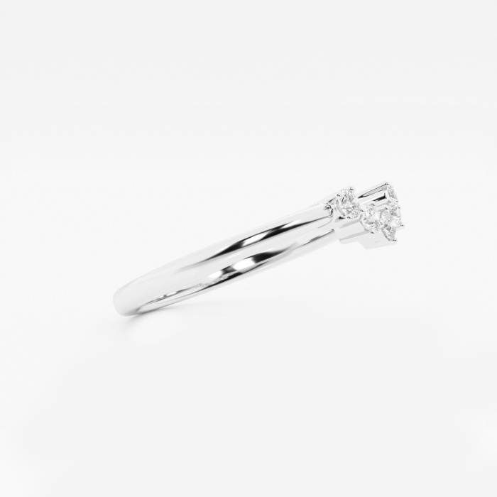 1/10 ctw Round Lab Grown Diamond Collar Wedding Band