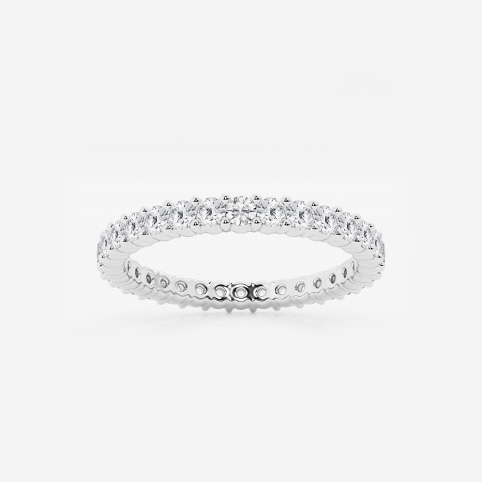1 ctw Shared Prong Round Lab Grown Diamond Eternity Band - 2.1mm Width