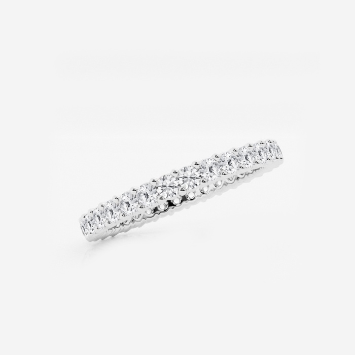 1 ctw Shared Prong Round Lab Grown Diamond Eternity Band - 2.1mm Width