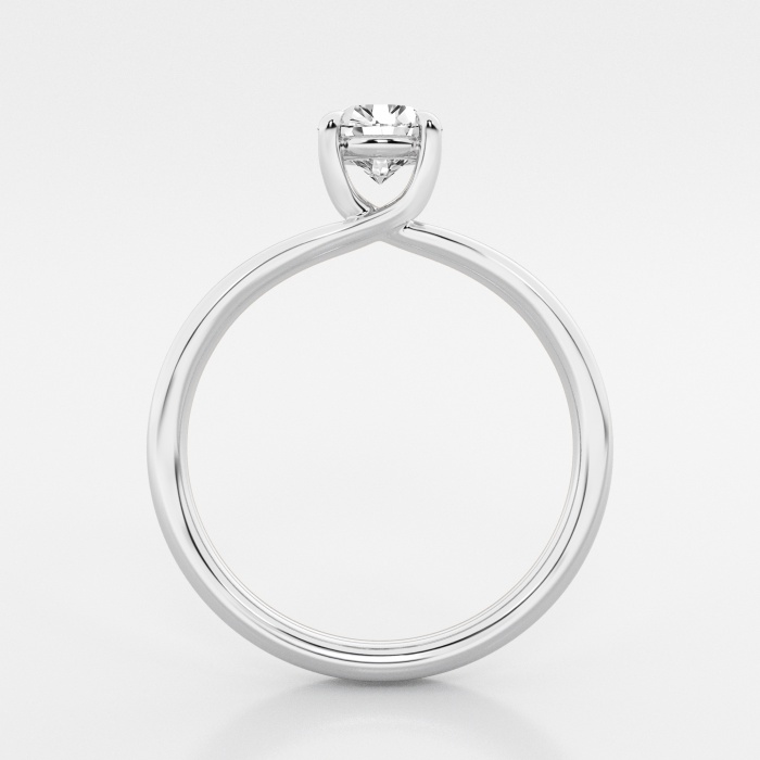 3/4 ctw Round Lab Grown Diamond Double Shank Trellis Solitaire Engagement Ring