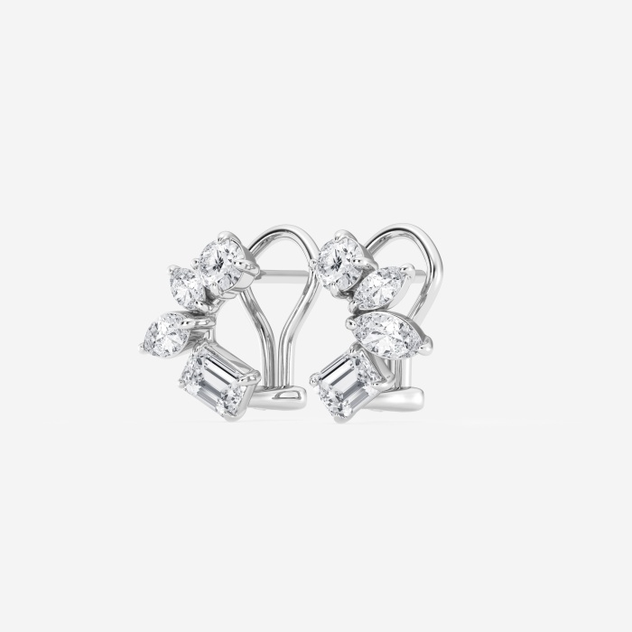 2 ctw Multi-Shape Lab Grown Diamond Fashion Earrings