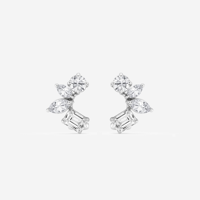 2 ctw Multi-Shape Lab Grown Diamond Fashion Earrings