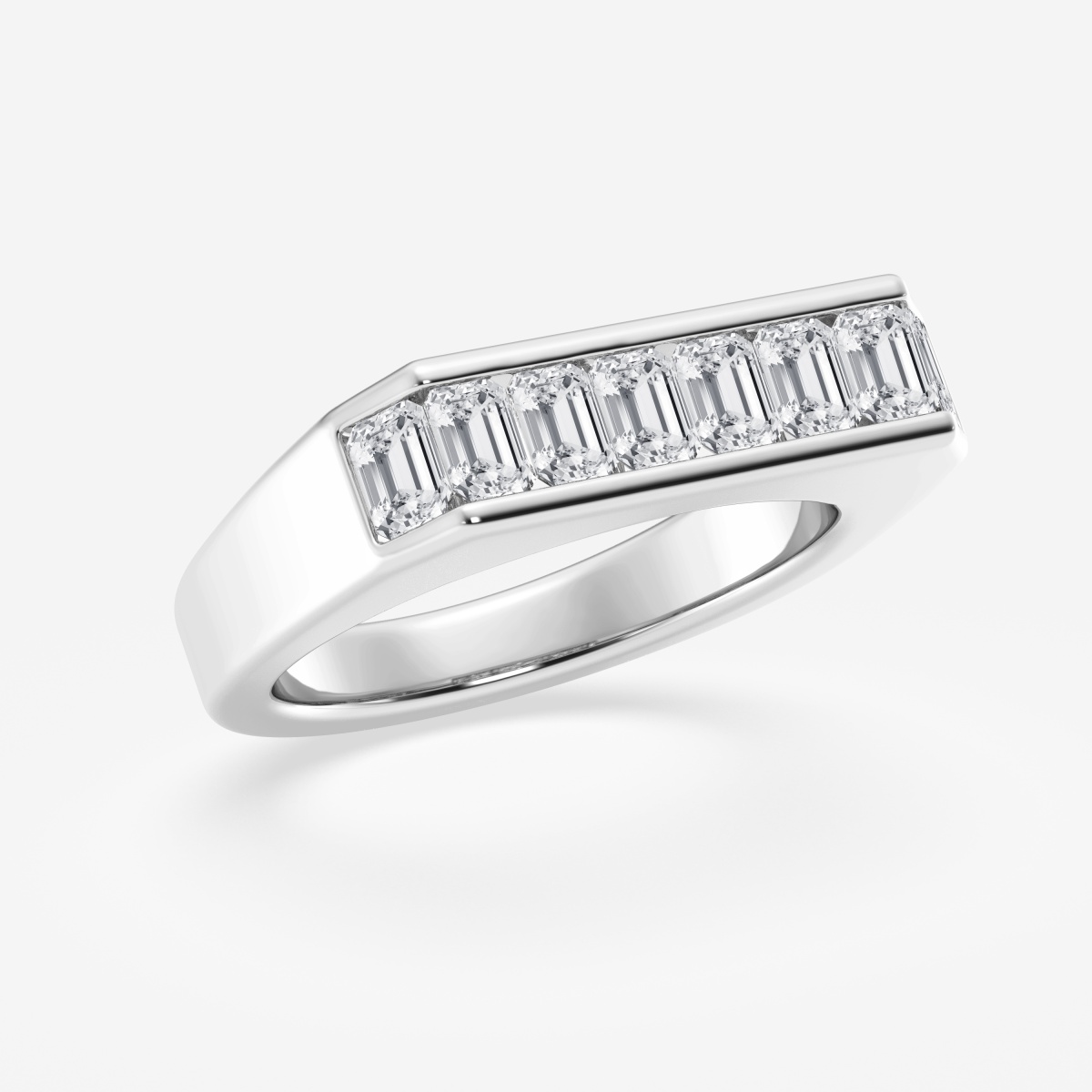 Additional Image 1 for  1 1/2 ctw Emerald Lab Grown Diamond Fashion Band