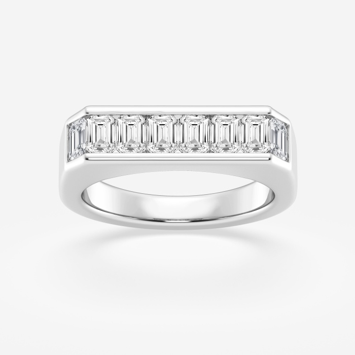 1 1/2 ctw Emerald Lab Grown Diamond Fashion Band