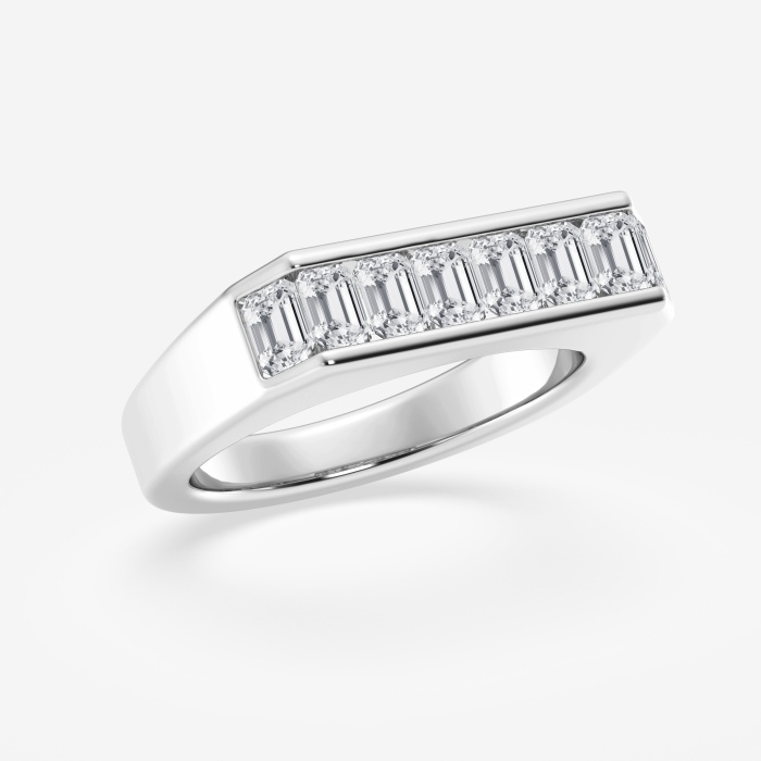 1 1/2 ctw Emerald Lab Grown Diamond Fashion Band