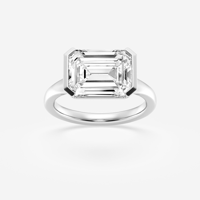 5 ctw Emerald Lab Grown Diamond Solitaire Engagement Ring