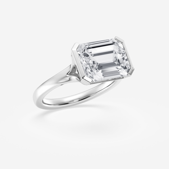 5 ctw Emerald Lab Grown Diamond Solitaire Engagement Ring