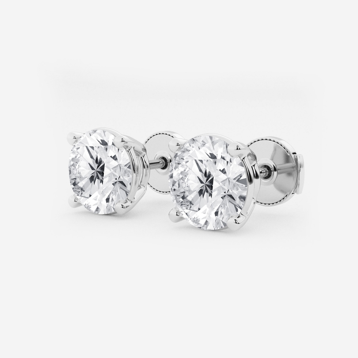 Additional Image 1 for  5 ctw Round Lab Grown Diamond Certified Stud Earrings