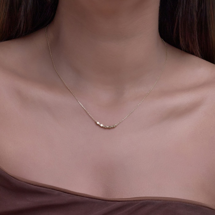 Plain Gold Faith Necklace with Extender