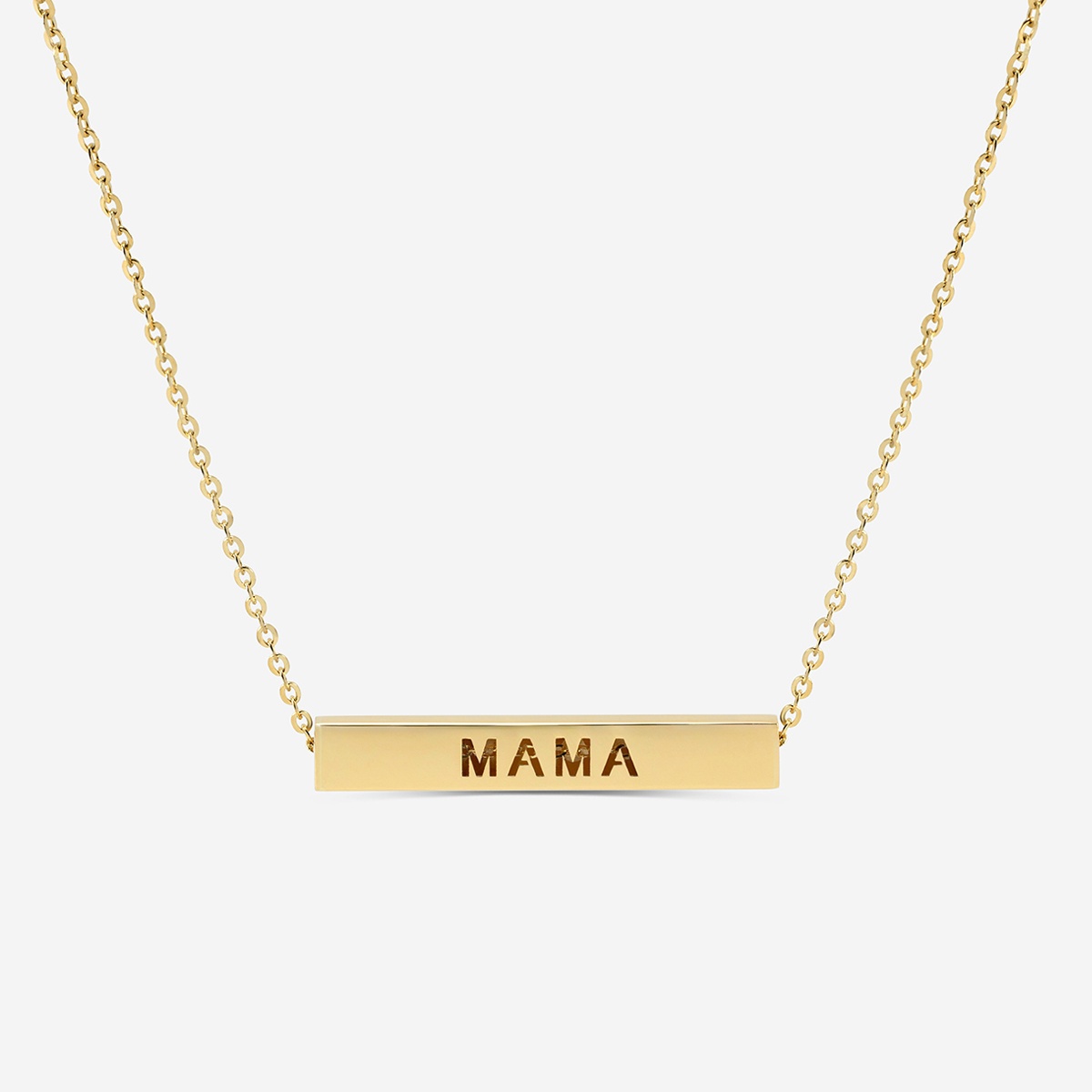 Plain Gold Amor Mama Necklace